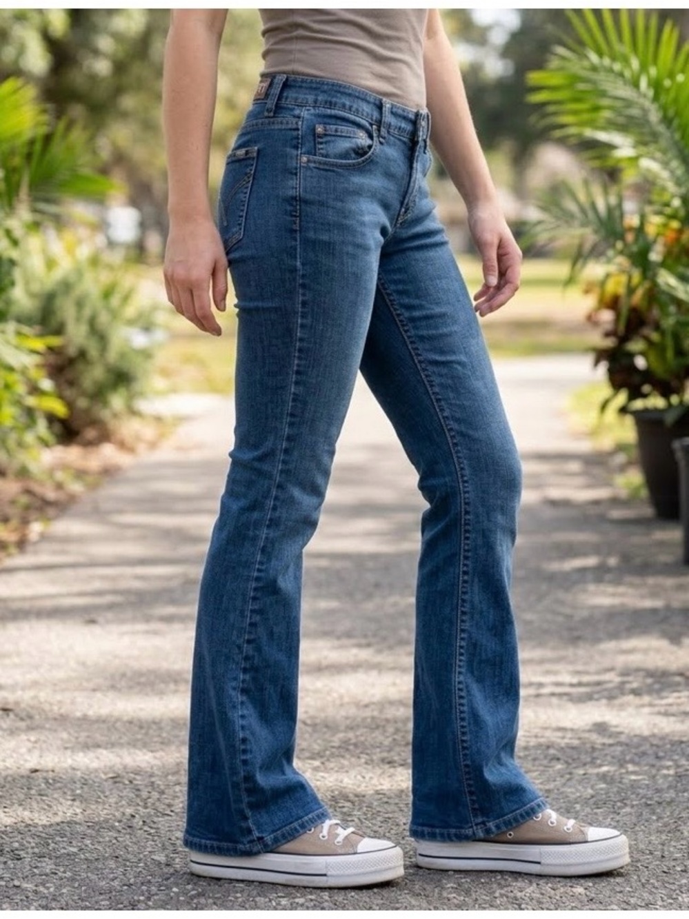 👖💛Roxy Vintage Junior Blue Jeans Like New Size 5